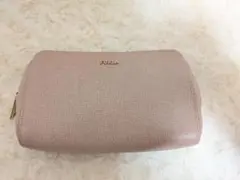 FURLA ピンクポーチ ゴールドジッパー