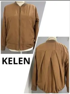 KELEN ケレン MA-1バックタックブルゾン 裏地ボア ゆったり キャメルのサムネイル