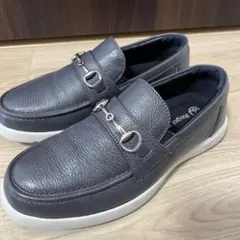 【極美品】リーガルウォーカー ビットローファー グレー 24.0cmシボ革日本製