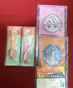 一番くじ　ダンダダン　G賞ハーフタオル　H賞　ぽこっとちゃーむ