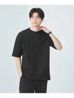 GIZA ハニカム クルーネック Tシャツ　グリーンレーベルリラクシングのサムネイル