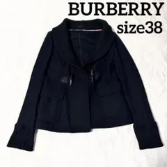 BURBERRY LONDON ウールニット　ショートコート アウター 黒