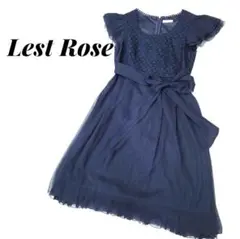 【日本製】レストローズ　切り替え楊柳　シフォンワンピース　オケージョンドレス