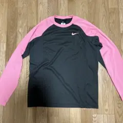 【美品】Nike 長袖シャツ ブラック/ピンク