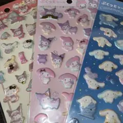 （新品）サンリオぷくっとシール　3枚セット