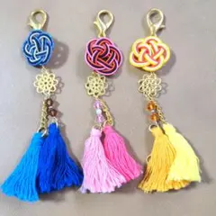 水引ストラップ★梅結びハンドメイド 縁起物