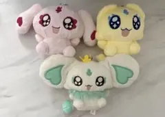 【プリキュア】E賞 妖精 ぬいぐるみマスコット　メップル　ミップル　ポルン　3点