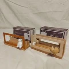 tana pleni タナピエニ　木製小棚ラック 動物フィギュア付き