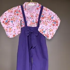 甚平女の子袴風