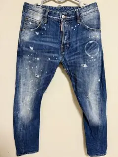 新品‼️DSQUARED2 ダメージ加工 スリムフィットデニムパンツ 50 DSQUARED2 (ディースクエアード) ダメージ加工 ボタンフライ