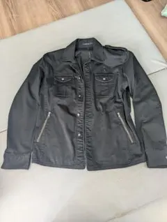 BEAMS M-65 ミリタリージャケット 黒 綿混 サイドジップのサムネイル