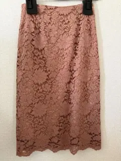 【ナチュラルビューティーベーシック】レースタイトスカート Sサイズ