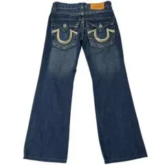 美品True Religion フレアデニムパンツ23インチ 中古・古着通販】TRUE RELIGION (トゥルー レリジョン) ホワイト