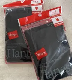 新品2枚⭐︎Hanes ヘインズ　タンクトップ　Lサイズ コットンブレンドリブ