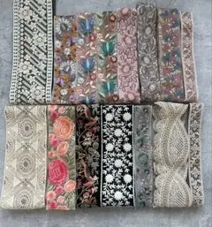 10 インド刺繍リボン