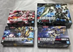 バンダイ　HG ユニコーン　ガンダム　クシャトリヤ　フェネクス　4点セット