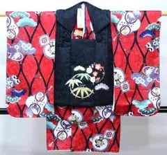 新品 未使用 男の子 七五三 被布セット 赤 珍しい 仕立上がり 説明書つき 新品 未使用 男の子 七五三 被布セット 赤 珍しい 仕立上がり 説明書