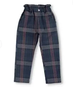 ブランシェス　マカロンパンツ　ネイビー チェック柄 長ズボン 100cm
