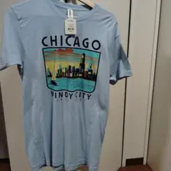 tultex シカゴ Tシャツ M ベイビーブルー