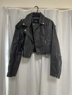 ZARA レザージャケット グレー