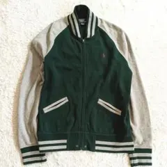 美品✨ポロ ラルフローレン　ブルゾン　 バイカラー　フルジップ　スウェット