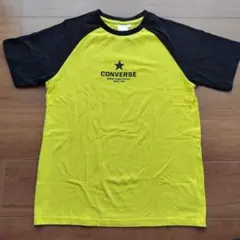 CONVERSE コンバース ラグランTシャツ イエロー×ブラック 160のサムネイル