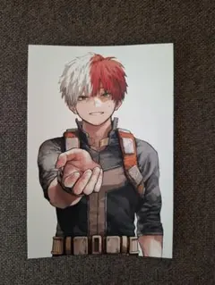 僕のヒーローアカデミア 42巻 特典 ポストカード 轟焦凍 汚れあり