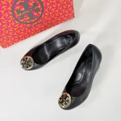 美品 TORY BURCH トリーバーチ パンプス ウェッジソール ブラックのサムネイル