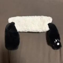 スヌーピー耳付きフリースヘアバンド