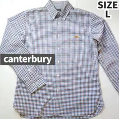 canterbury チェック柄 長袖シャツ Lサイズ