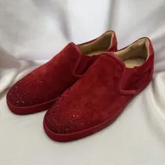 クリスチャンルブタン スリッポン レッド 41サイズ (美品)