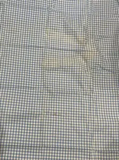 青と白のギンガムチェック生地