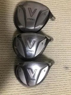 630/Taylormade/初代Vスチール/3W・4W・5W/ヘッド3個
