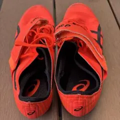 asics スパイク・シューズ オレンジ