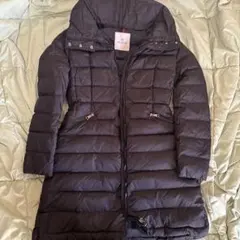 【人気】MONCLER FLAMMETTE ダウンコート 黒 サイズ0フラメッテ