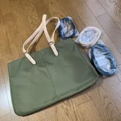 牛革持ち手4種交換可能 トートバッグ