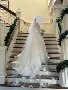 ARULIS DRESS メロウ刺繍ロングベール3m アールイズウェディング