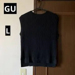 C*O様 GU ニットベスト　ブラック L