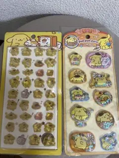 ポムポムプリン3Dステッカー2セットドロップシール