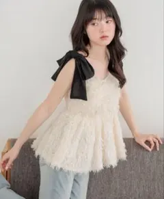 Heather シャギーペプラムキャミ FREE 未使用のサムネイル