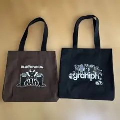 トートバッグ イオン・グラニフコラボ ブラックフライデー 茶・黒各１