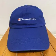 Champion キャップ ブルー コットン100% 56.5-58.5cm