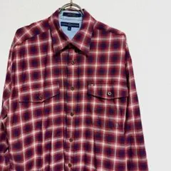 TOMMY HILFIGER フランネルシャツ　メンズ M ヴィンテージ