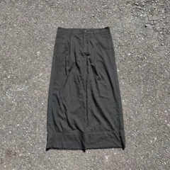 90s Vintage Wide Slacks Black