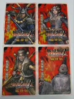 ファミ通PS2/戦国無双 猛将伝シール 4枚セット