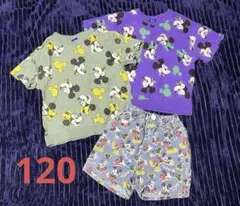 ミッキー ミニー Tシャツ デニムショートパンツセット 120cm