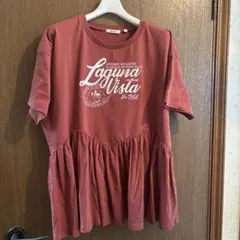 niko and ... テラコッタ フレア裾Tシャツ M新品未使用、タグ付き