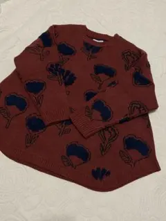 Emago　イマゴ　ニット　セーター　花柄