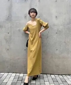 美品】AMERI LAKE CURVE TRICOT RIB DRESS - メルカリ