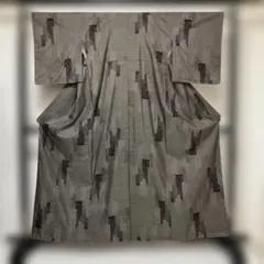 No.2966 未使用シリーズ正絹泥染大島紬　美品